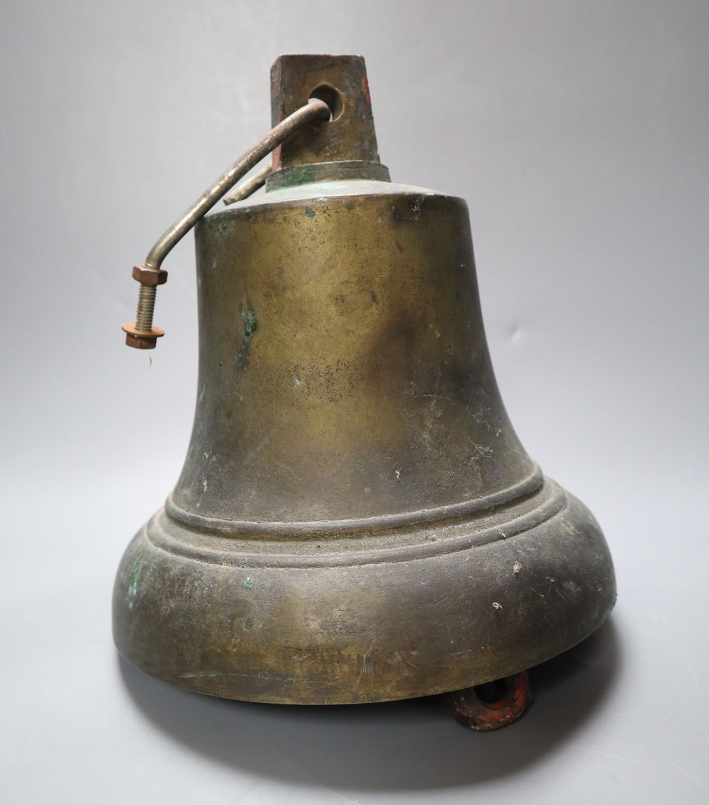 A ships bell, height 31cm